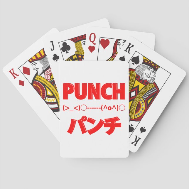 Baraja De Cartas Emoticonos de punzón japonés (Reverso)