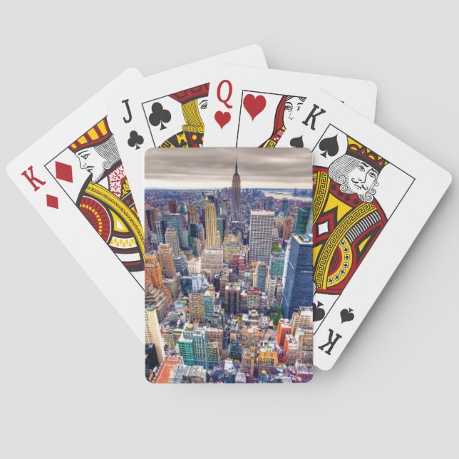 Baraja De Cartas Empire State Building y Midtown Manhattan (Reverso)