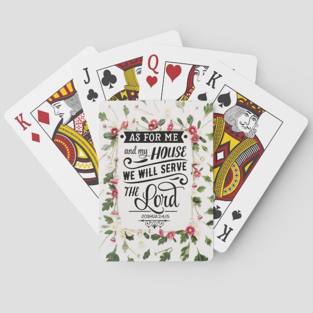 Baraja De Cartas En cuanto a mí y mi casa (Reverso)