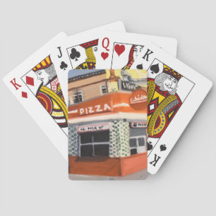 Baraja De Cartas En el paseo marítimo