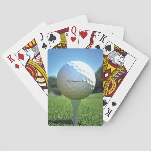 Baraja De Cartas En el Tee Golf (Reverso)