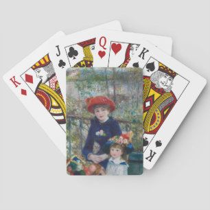 Baraja De Cartas En la Terraza, Retrato Impresionista, Renoir