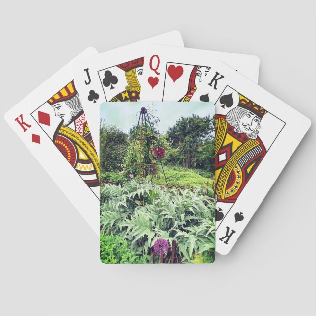Baraja De Cartas En los jardines (Reverso)
