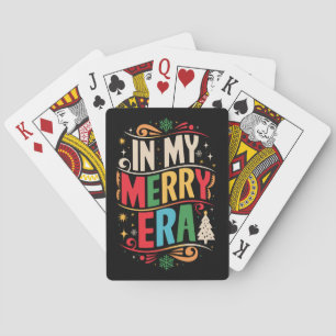 Baraja De Cartas En Mi Alegre Era Navidad Xmas Vacaciones FamiliaEn