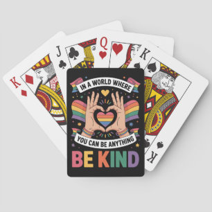 Baraja De Cartas En Un Mundo Donde Puedes Ser Algo Amable LGBTQ