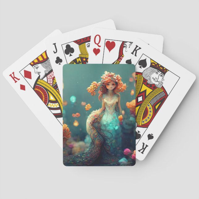 Baraja De Cartas Encantadora Sirena (Reverso)