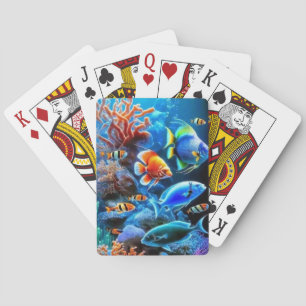 Baraja De Cartas Encantadora vida marina submarina