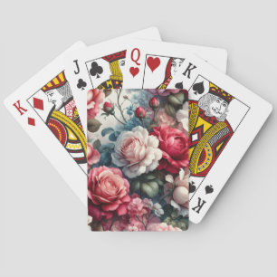 Baraja De Cartas Encanto floral de rosa atemporal