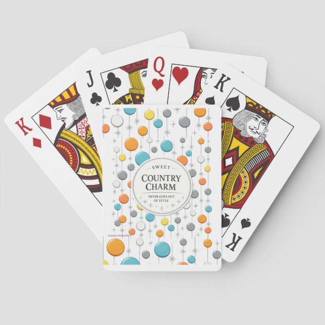 BARAJA DE CARTAS ENCANTO RURAL DULCE -  (Reverso)