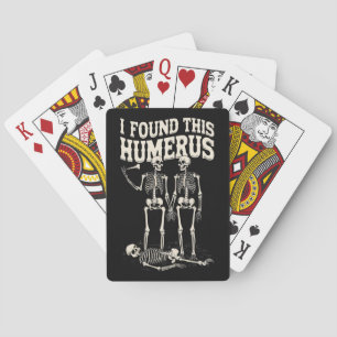 Baraja De Cartas Encontré este húmero divertido esqueleto Halloween