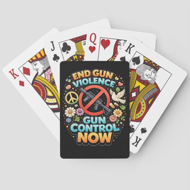 Baraja De Cartas End Gun Violence Now (Reverso)