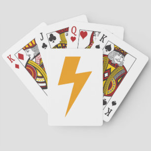 Baraja De Cartas Energía del Trueno Amarillo Impreso