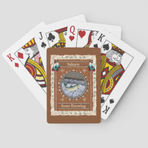 Baraja De Cartas Energía Interior de Conocimiento del Salmón