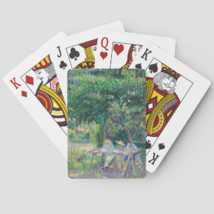Baraja De Cartas Enfants attabés dans le jardin Camille Pissarro
