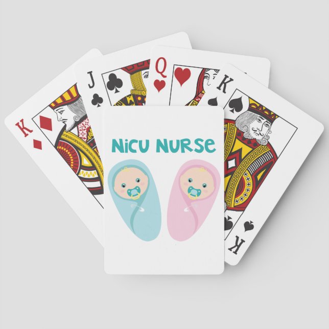 Baraja De Cartas Enfermera de NICU (Reverso)