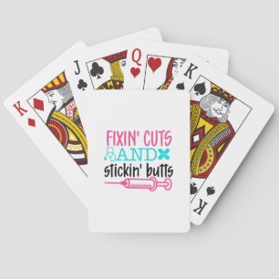 Baraja De Cartas Enfermera de regalo de Fixin' recorta Stickin' But