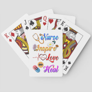 Baraja De Cartas Enfermera Juegos Inspirar Amor Sanar Med Terapeuta