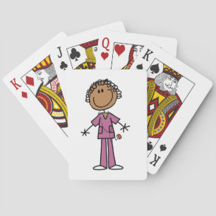 Baraja De Cartas Enfermeras africanas con imitaciones de palos