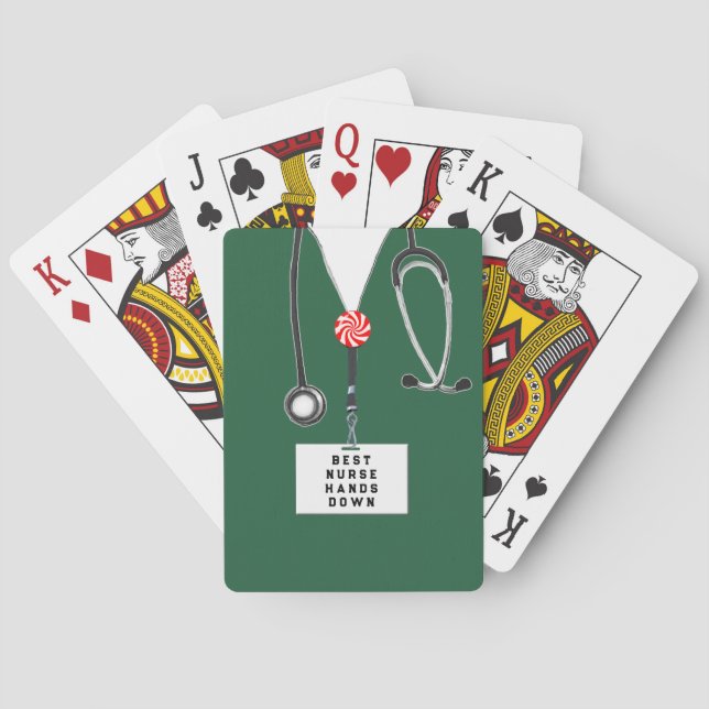 Baraja De Cartas Enfermeras Stocking Stuffers (Reverso)