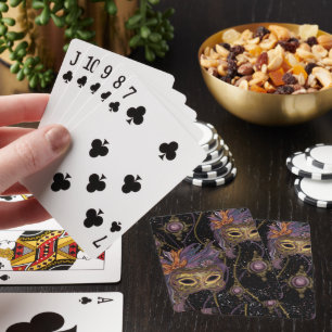 BARAJA DE CARTAS ENMASCARADA VENECIA ARTE     