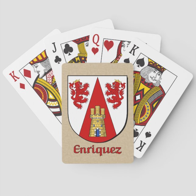 Baraja De Cartas Enriquez Heraldic Shield (Reverso)