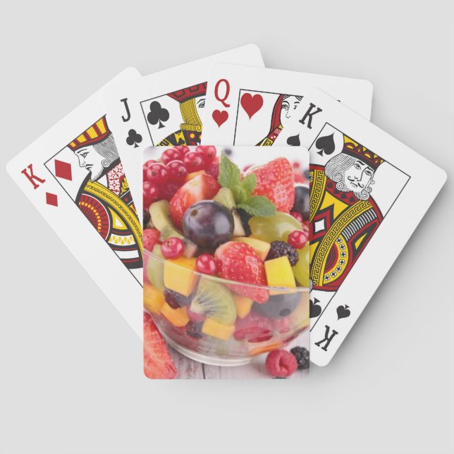 Baraja De Cartas Ensalada de fruta fresca (Reverso)