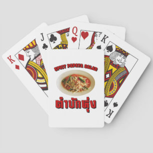 Baraja De Cartas Ensalada de Papaya picante [Tam Mak Hung]