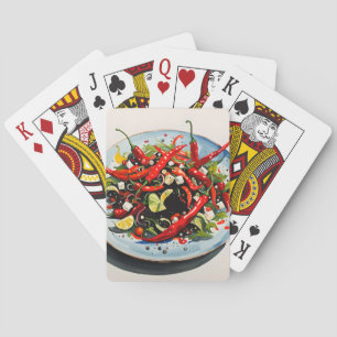 Baraja De Cartas Ensalada de pimientos calientes