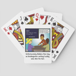 Baraja De Cartas Enseñando Tarjetas de Jugamiento de Kindergarten