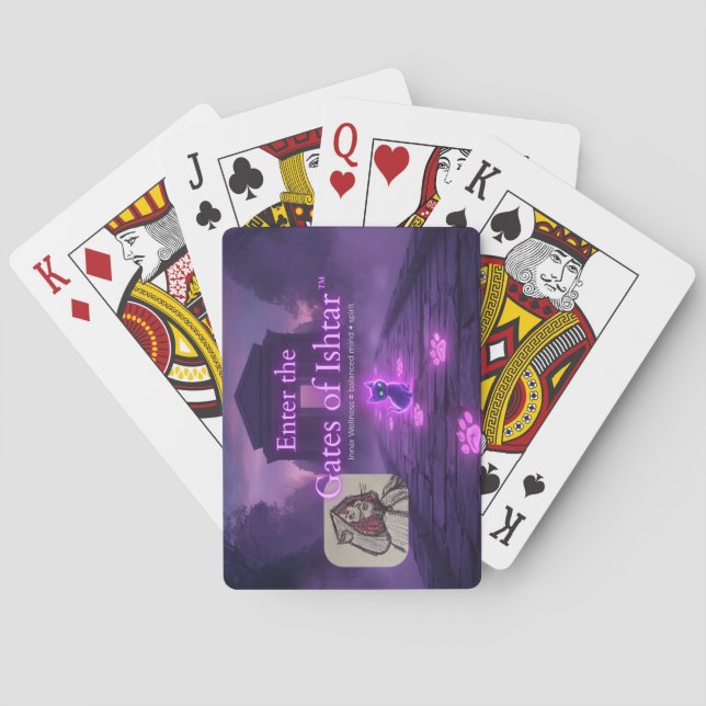 Baraja De Cartas Enter the Gates of Ishtar playing cards  (Reverso)
