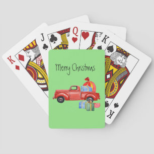 Baraja De Cartas Entrega de tarjetas de juego para Navidades