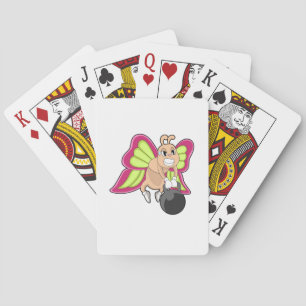 Baraja De Cartas Entrenamiento de fuerza de mariposa con mancuerna