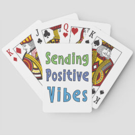 Baraja De Cartas Enviando vibraciones positivas