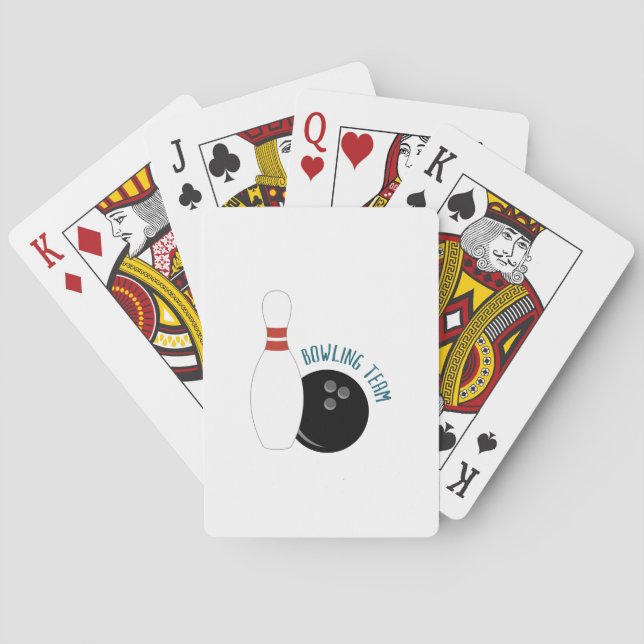 Baraja De Cartas Equipo de bolos (Reverso)