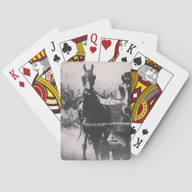 Baraja De Cartas Equipo de caballos. (Reverso)