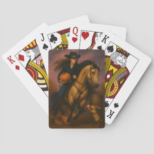 Baraja De Cartas Equipo de carreras de barriles abrasadoramente ráp
