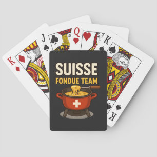 Baraja De Cartas Equipo de Fondue Suiza