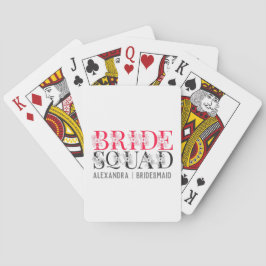 Baraja De Cartas Equipo de Novia | Dama de Honor Fiesta de Despedid