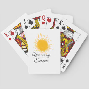 Baraja De Cartas eres mi sol amarillo naranja rayos de sol agregar