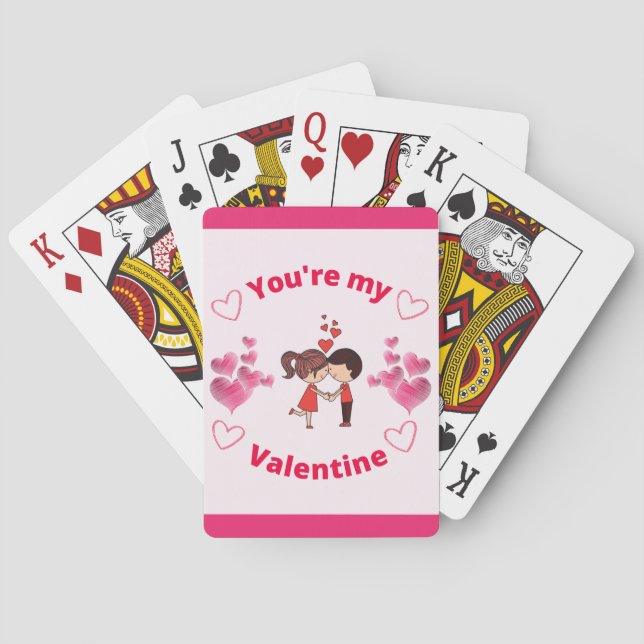Baraja De Cartas Eres mi Valentine (Reverso)