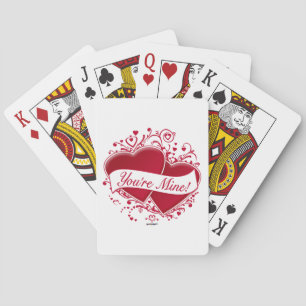 Baraja De Cartas ¡Eres mía! Corazones rojos