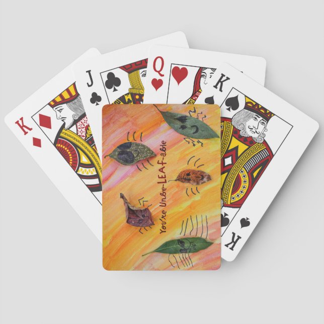 Baraja De Cartas Eres UnbeLEAFable - Arte infantil para CHOC (Reverso)