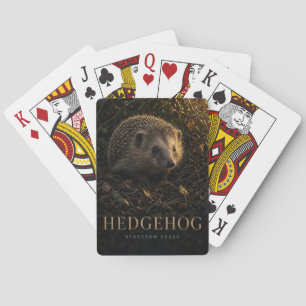 Baraja De Cartas Erizo Bordes de Seto Fauna ANIMAL