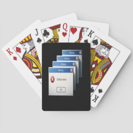 Baraja De Cartas Error Crítico — Gráfico de Cajas de Advertencia de