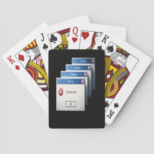 Baraja De Cartas Error Crítico — Gráfico de Cajas de Advertencia de