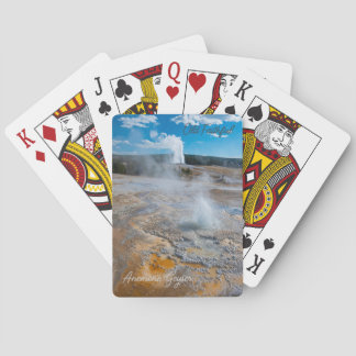 Baraja De Cartas Erupción de géiseres anemónicos y de la vieja fe