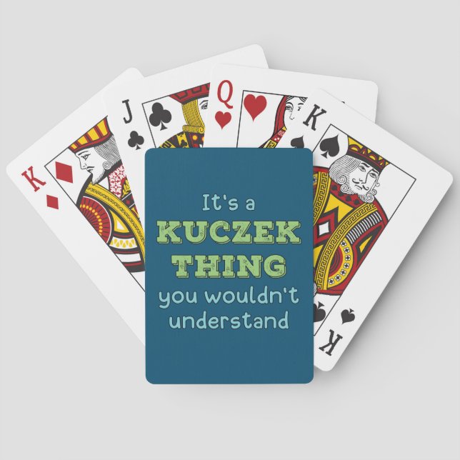Baraja De Cartas Es algo de Kuczek (Reverso)