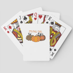 Baraja De Cartas Es el día de Acción de Gracias de la Calabaza de O