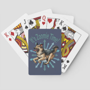 Baraja De Cartas Es el zoomie time Large Mutt
