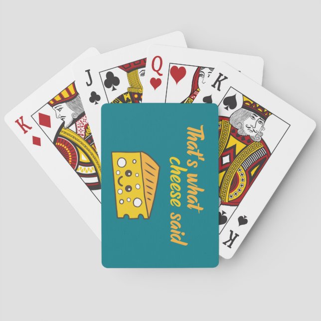 Baraja De Cartas Es gracioso lo que dijo Cheese (Reverso)